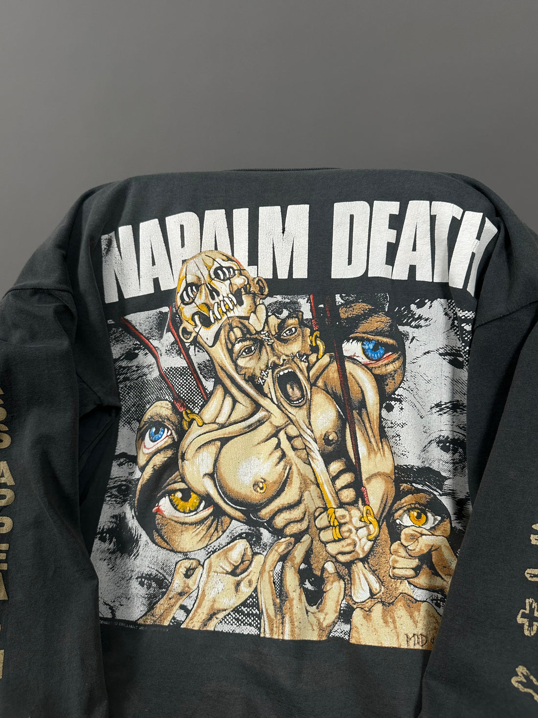 ヴィンテージ 1991 ナパーム・デス マス・アピール・マッドネス ロングスリーブ