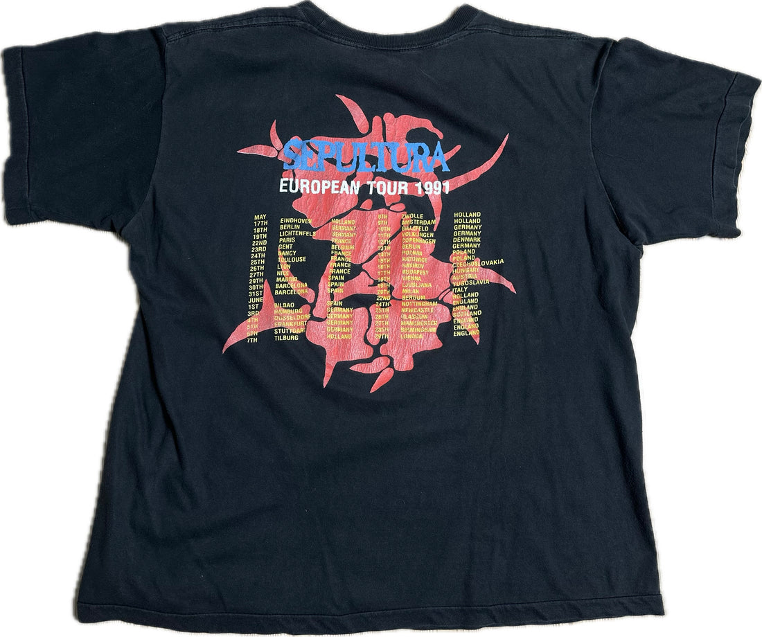 1991年製ヴィンテージ セパルトゥラ サード・ワールド・ポッセ Tシャツ