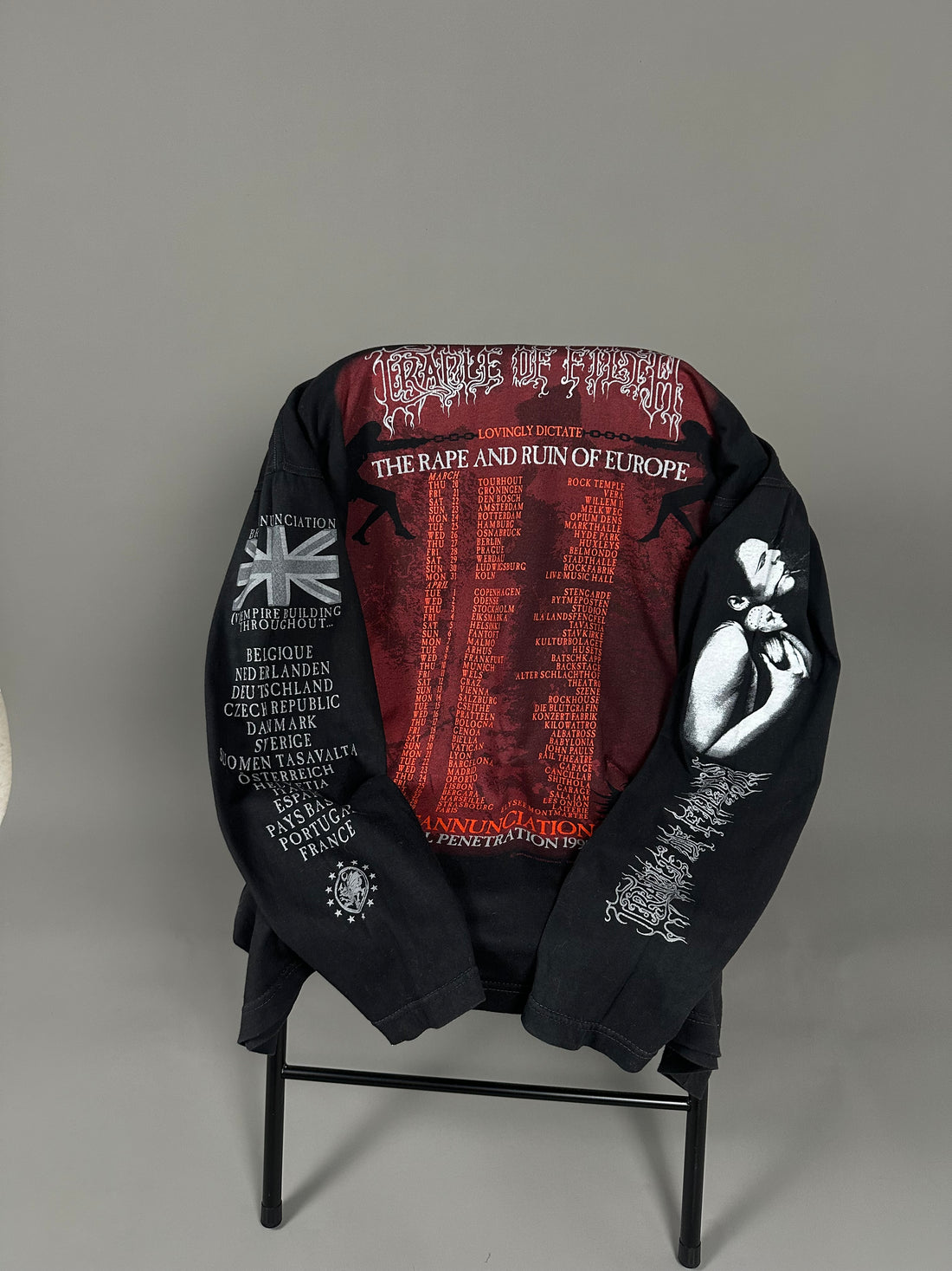 ヴィンテージ 1997 Cradle of Filth Ruin Of Europe ロングスリーブ