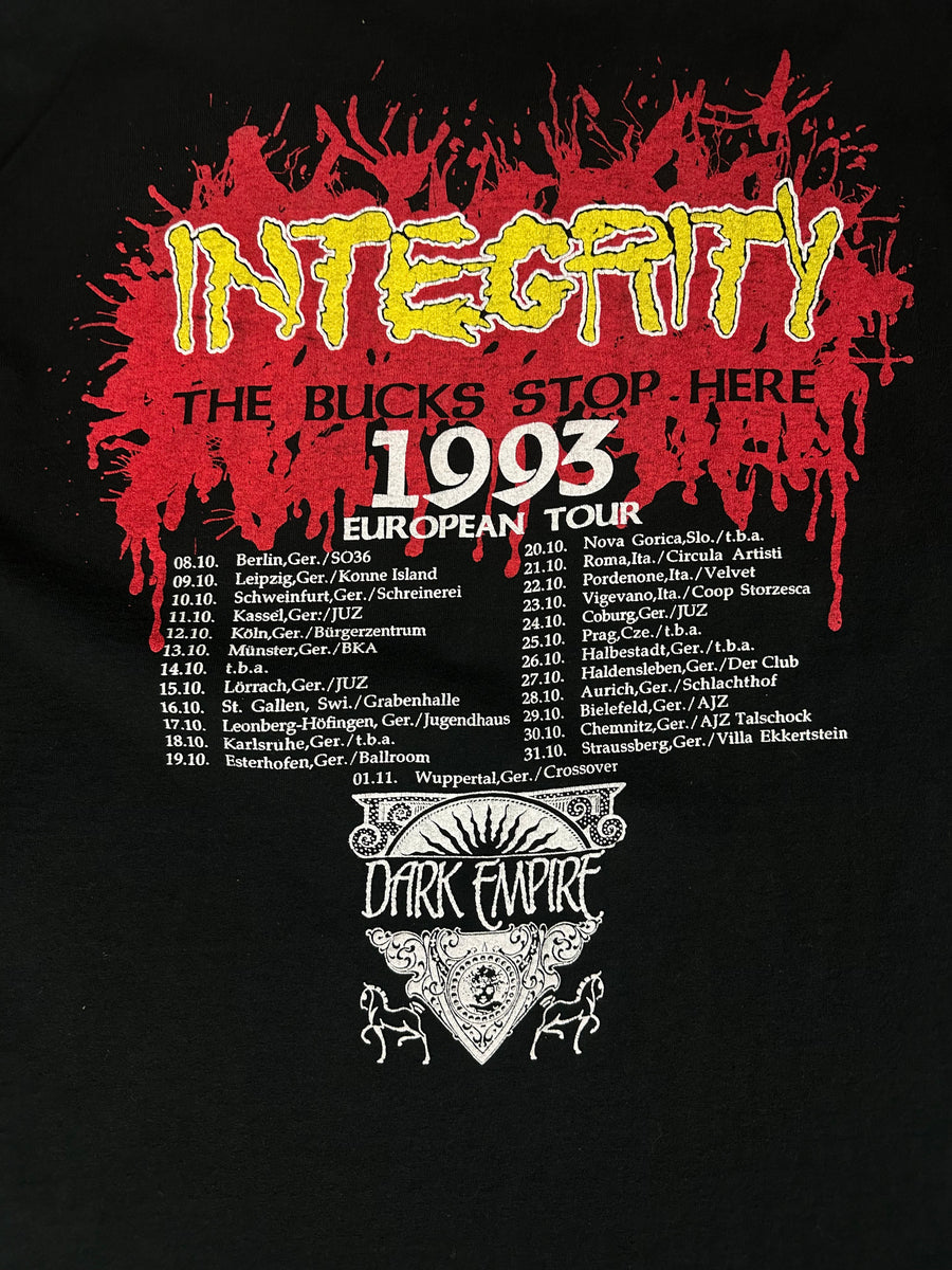 インテグリティ 1993 ザ・バックス・ストップ・ヒア・ツアー ロングスリーブ
