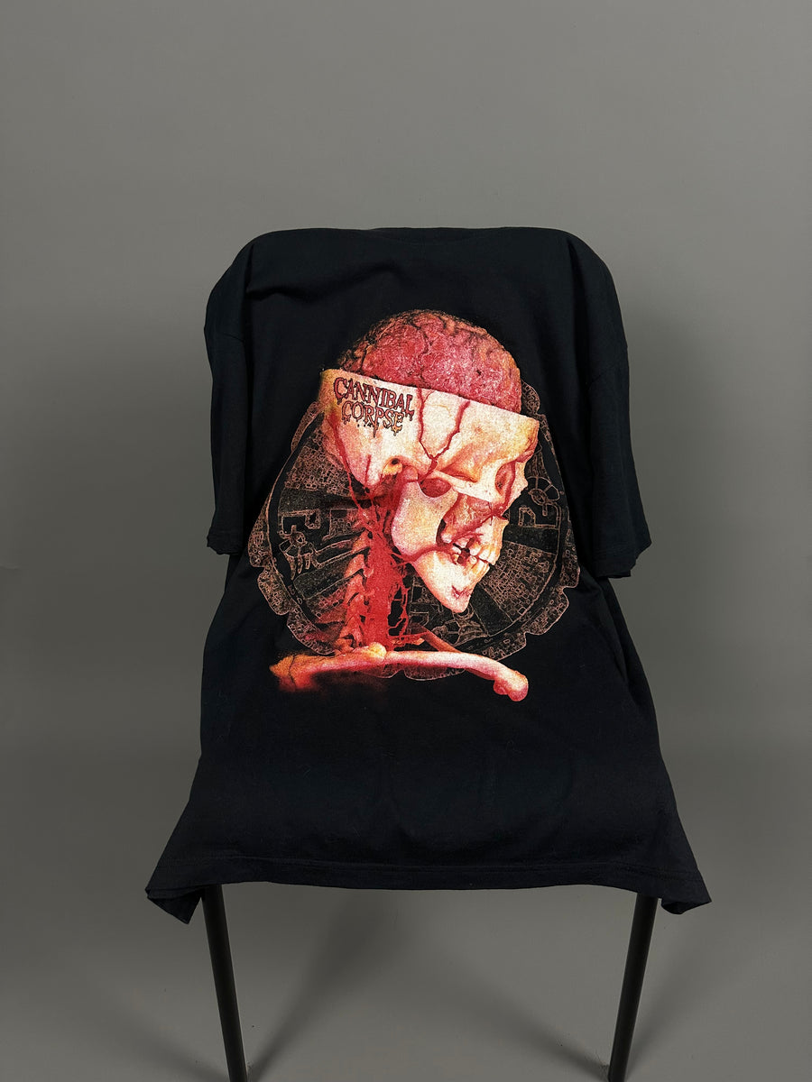 1990年代のヴィンテージ カンニバル・コープス スケルトン Tシャツ