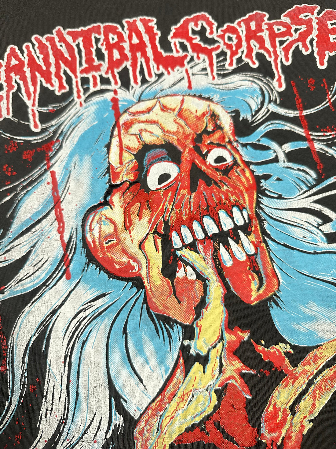 1992年製ヴィンテージ カンニバル・コープス UKバージョン Tシャツ