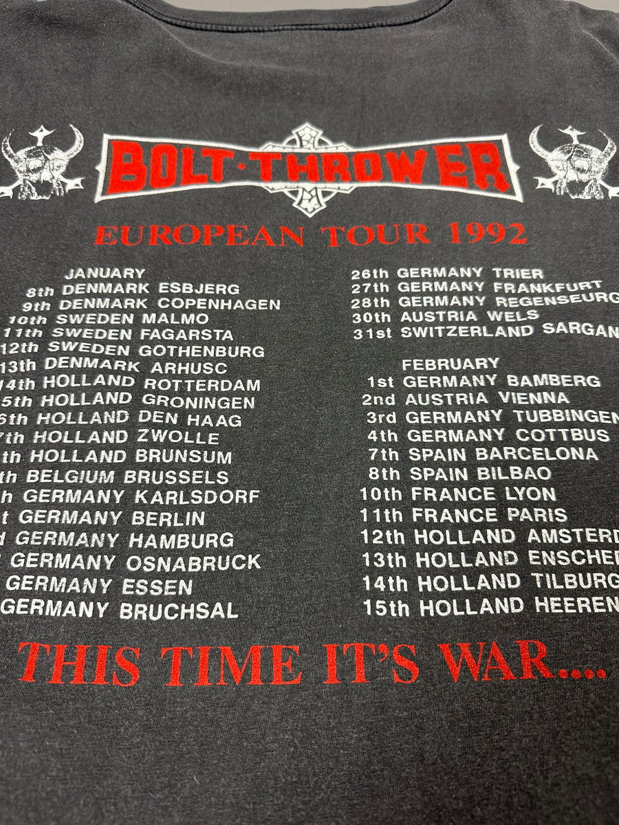ボルトスローワー 1992 ヨーロピアンツアー ヴィンテージ Tシャツ