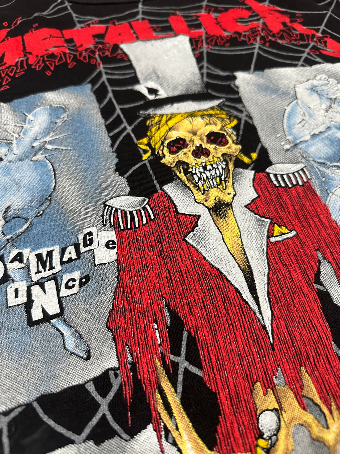 ヴィンテージ 1992 メタリカ オールオーバープリント Tシャツ