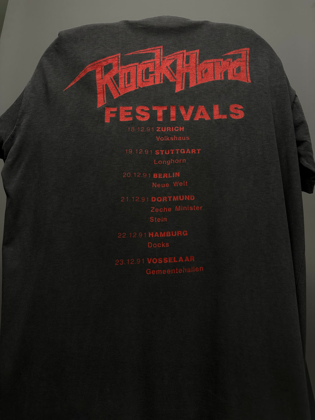 1991年ヴィンテージ カンニバル・コープス ロック・ハード・フェスティバル Tシャツ