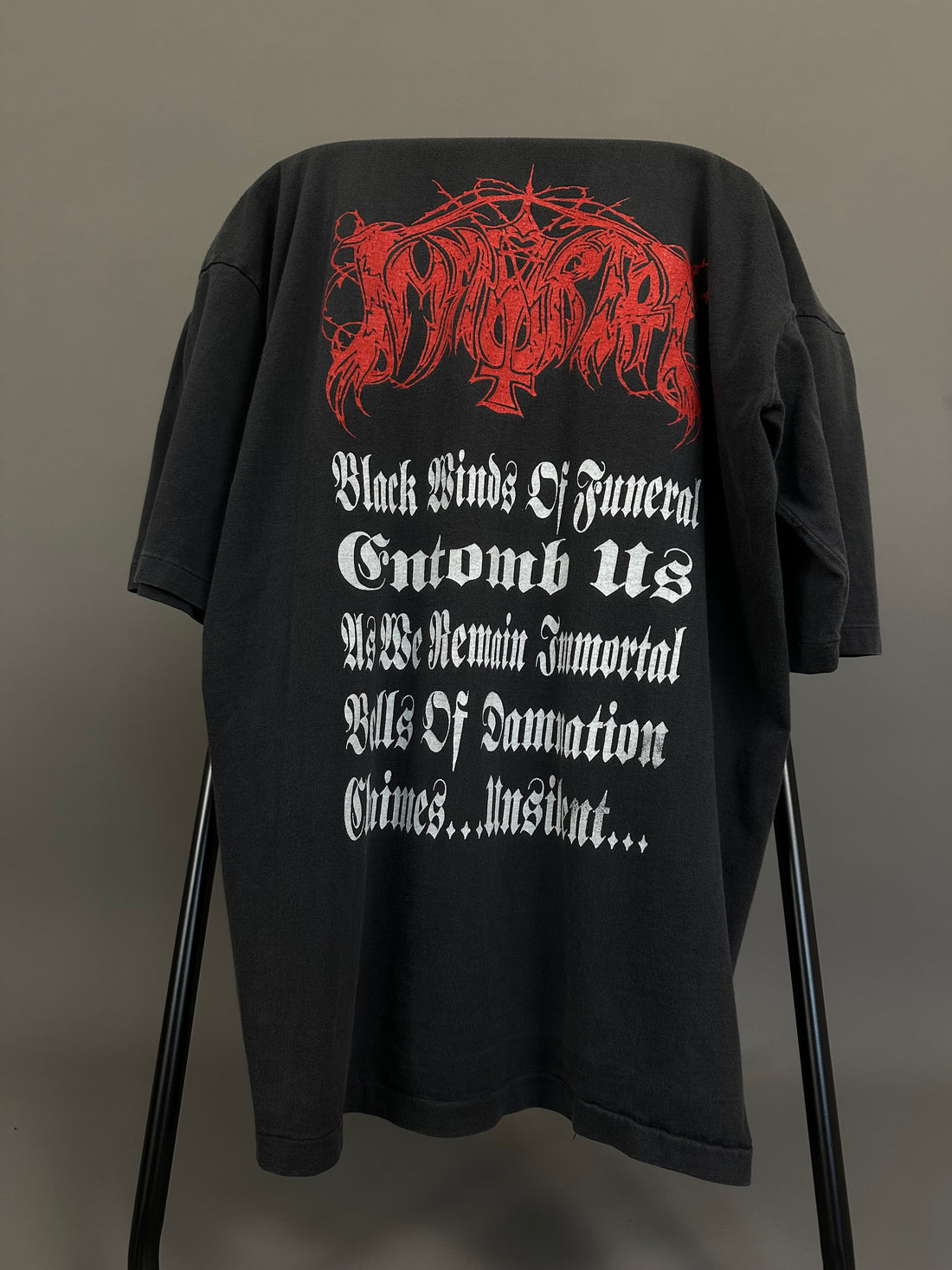 Vintage 1992 Immortal Black Winds Of Funeral T-Shirt