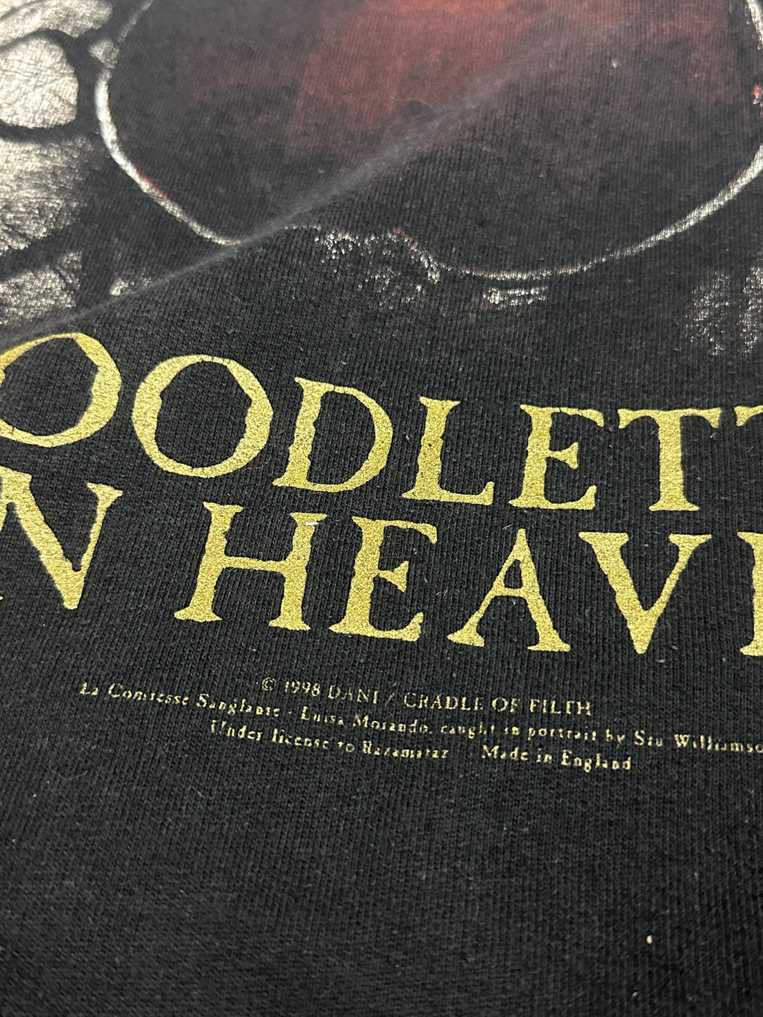 Vintage 1998 Cradle of Filth Bloodletting In Heaven Sweatshirt
