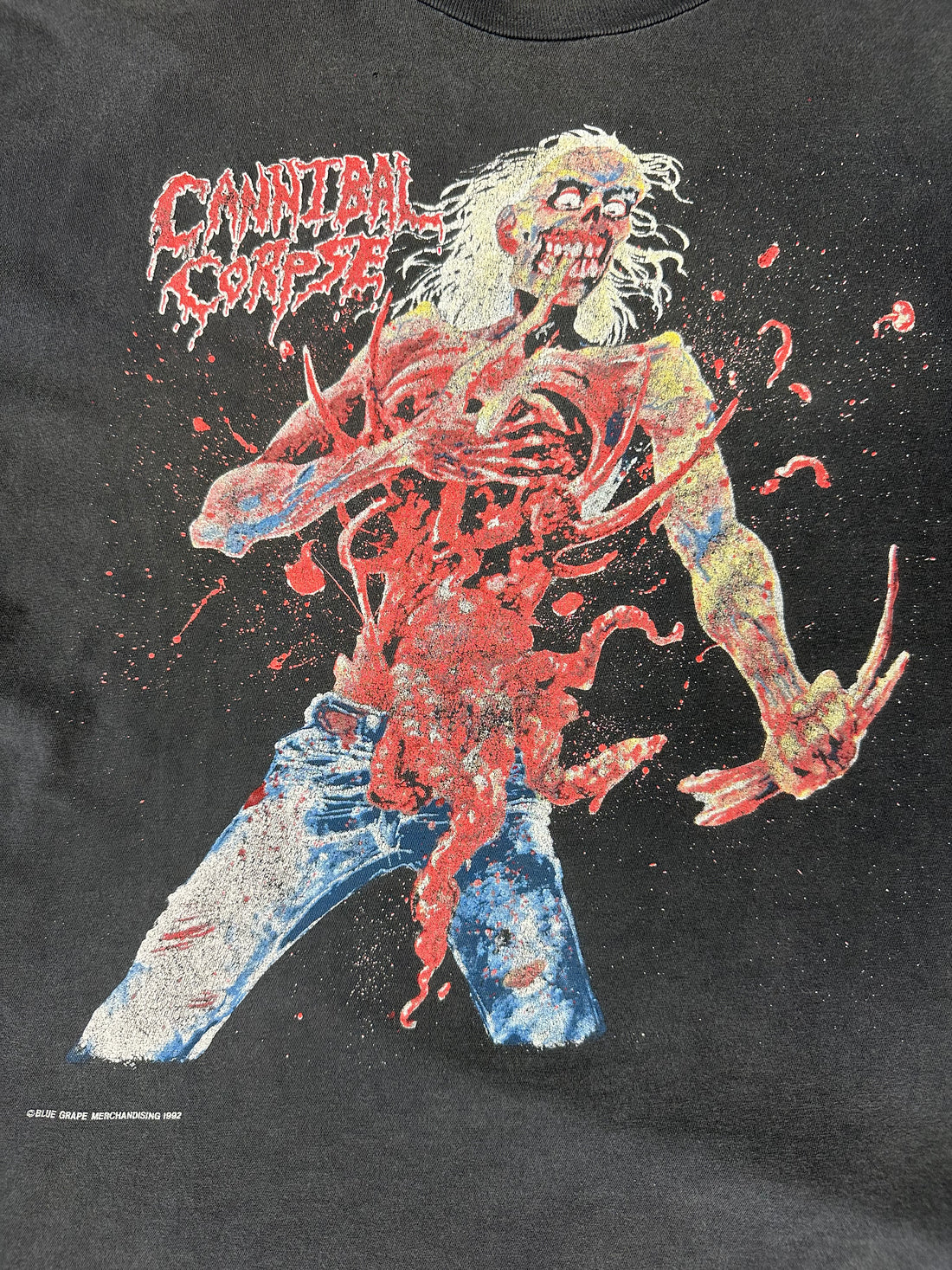 ヴィンテージ 1992 カンニバル・コープス ユーロツアー Tシャツ