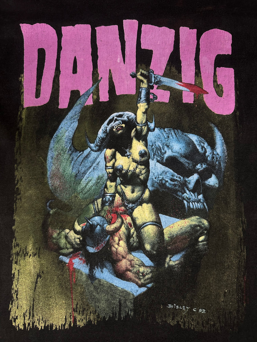 1992年ヴィンテージ ダンジグ ハウ・ザ・ゴッド・キルズ Tシャツ