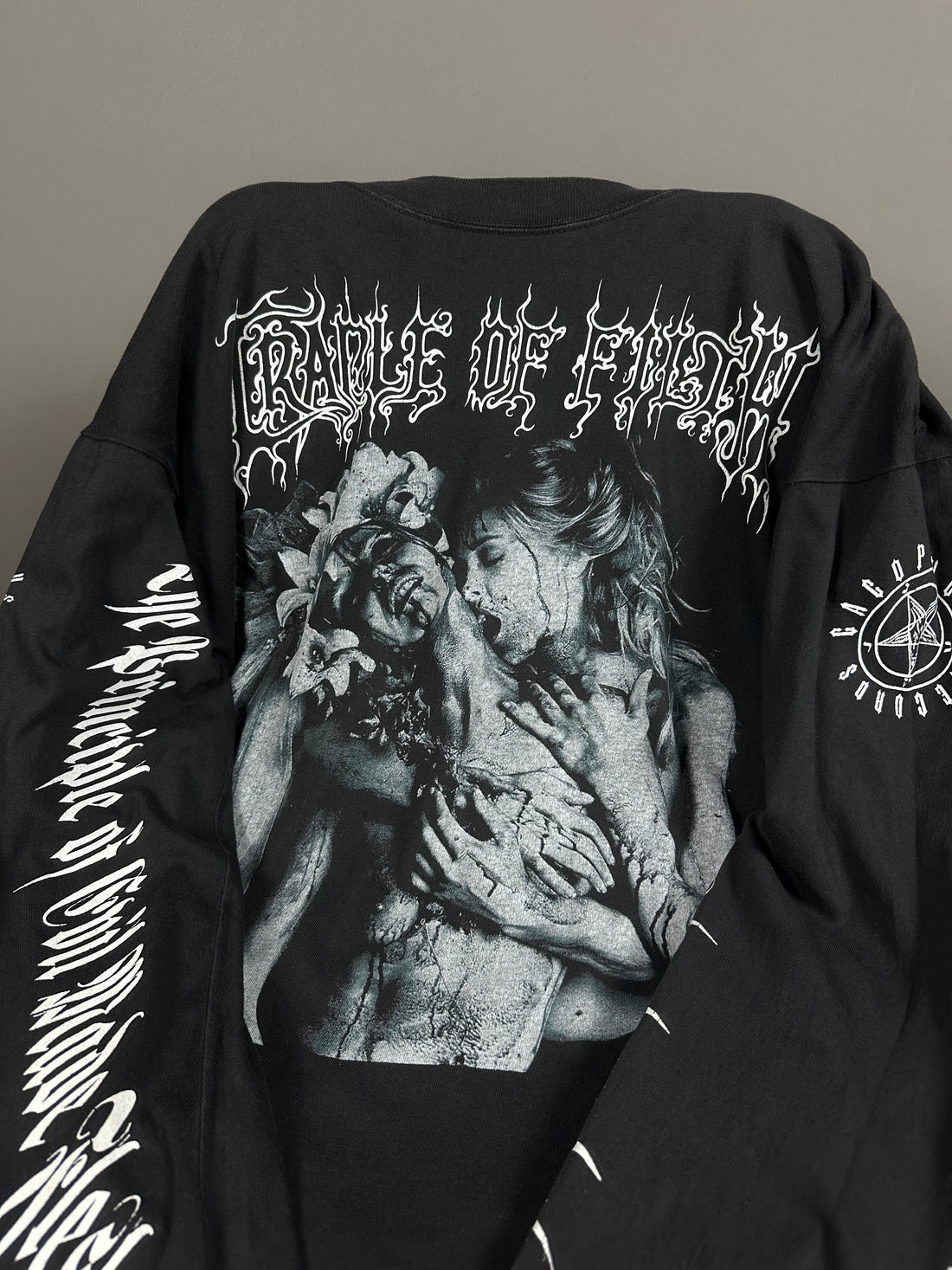 ヴィンテージ 1996 Cradle of Filth Vampyric Evil Cacophonous ロングスリーブ