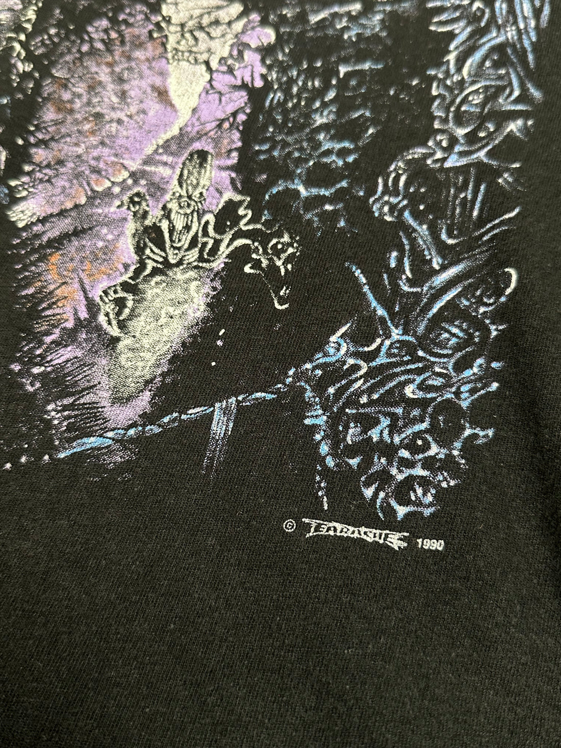 1990年ヴィンテージ エントゥームド レフト ハンド パス Tシャツ