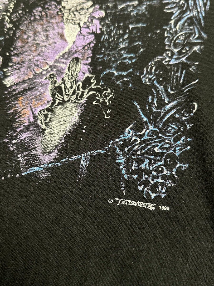 1990年ヴィンテージ エントゥームド レフト ハンド パス Tシャツ