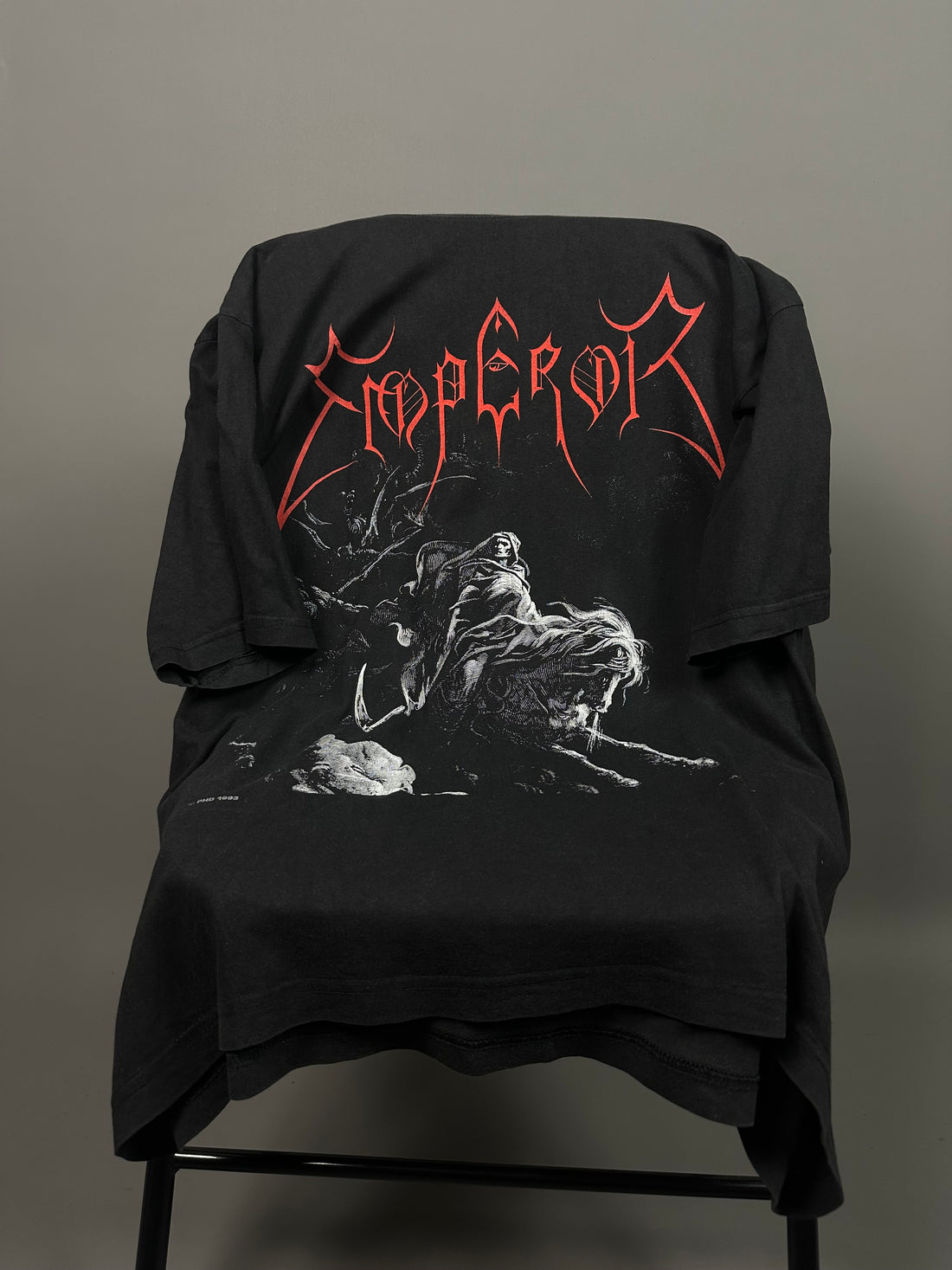 エンペラー 1993 ライダー ヴィンテージ ブラックメタル Tシャツ