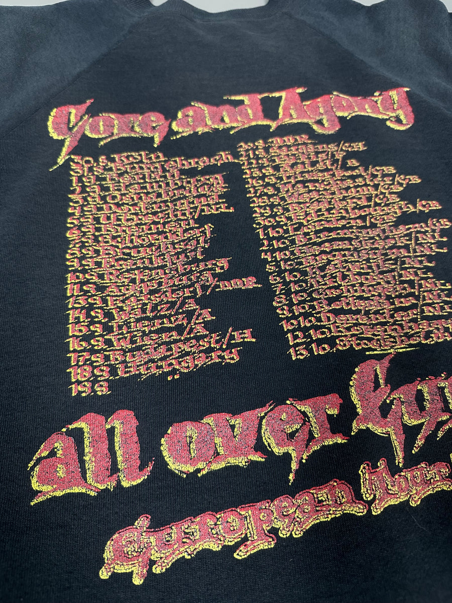 Vintage 1990 Morgoth Gore And Agony Over Europe Sweater