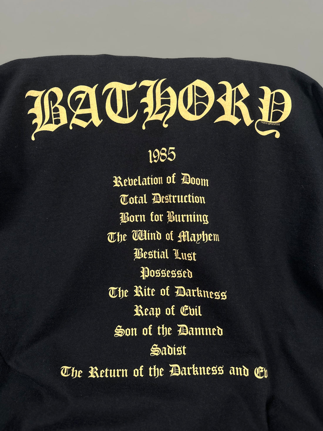 Bathory 2009 Black Mark The Return T-Shirt