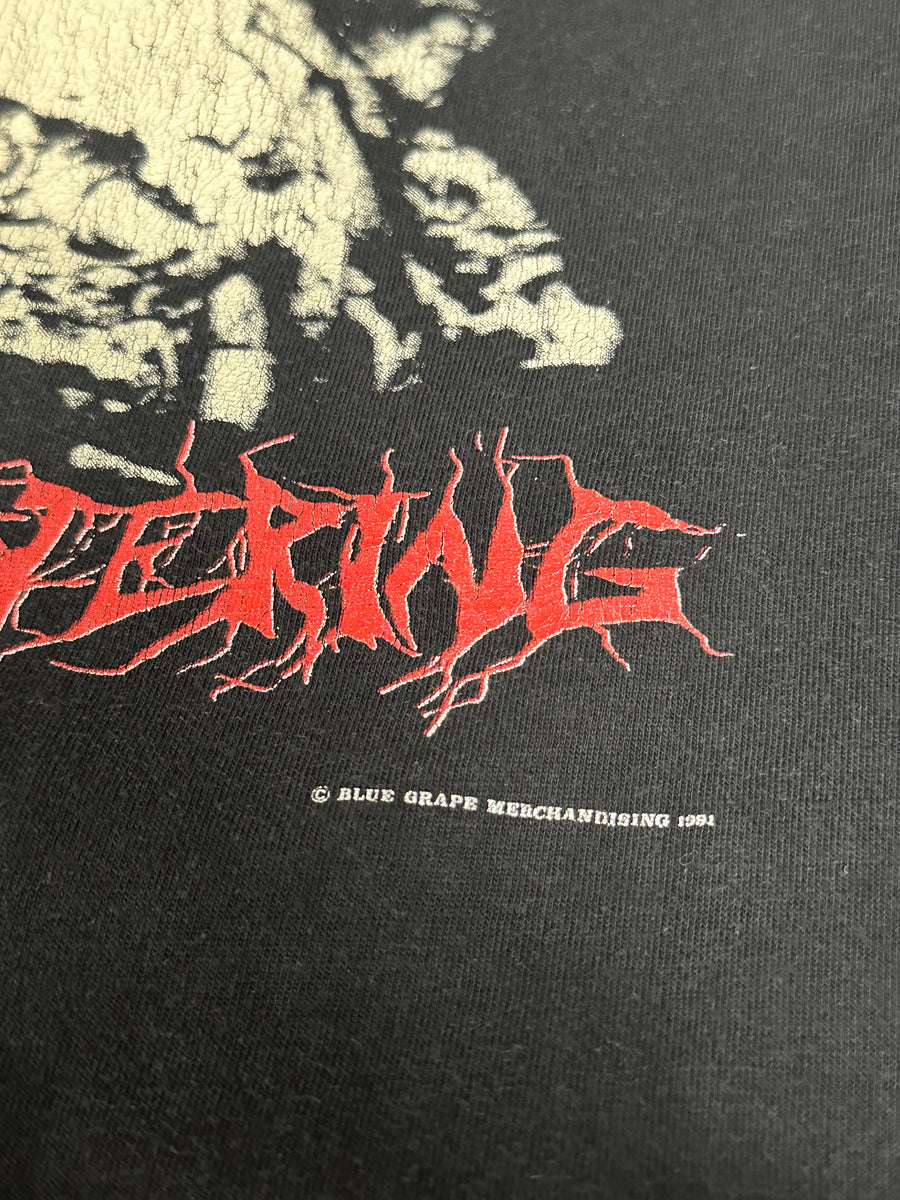 1992年ヴィンテージ「Pungent Stench Been Caught Buttering」Tシャツ