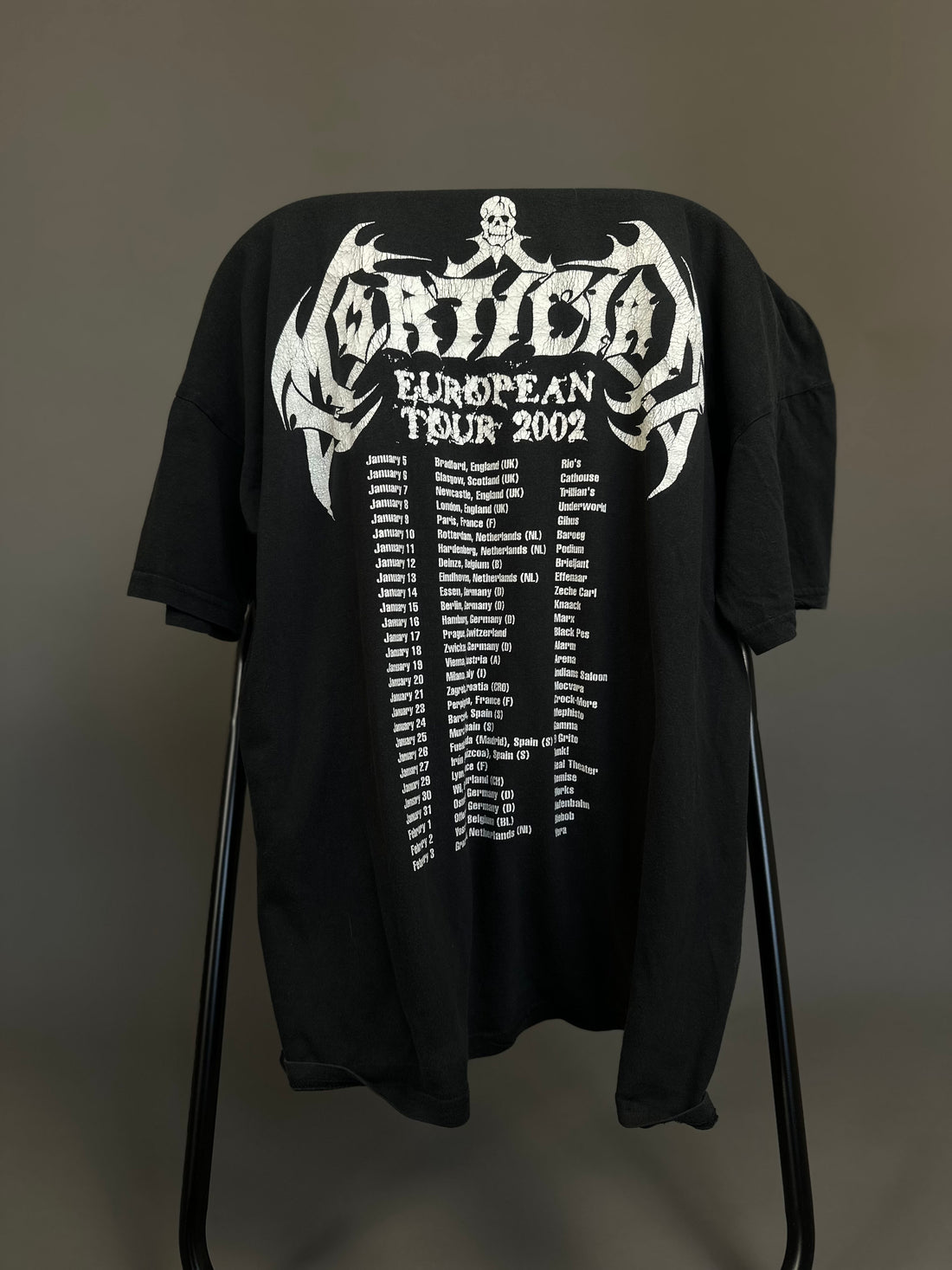 Vintage 2002 Mortician Tour T-Shirt
