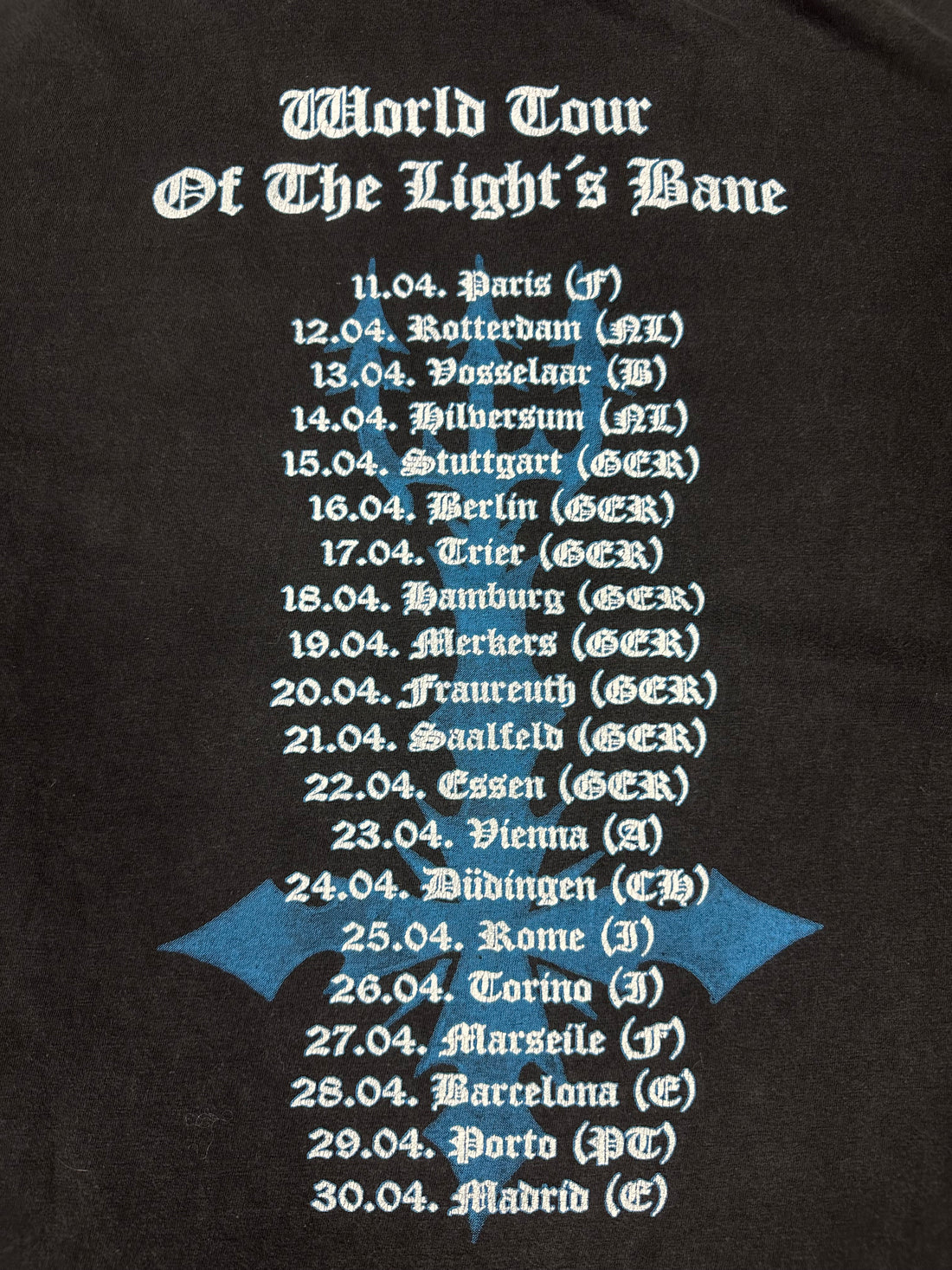 Vintage 1995 Dissection World Tour Light&