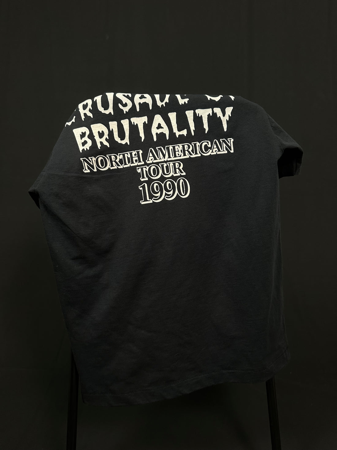 1990年製ヴィンテージ「デス・クルセード・オブ・ブルータリティ」Tシャツ