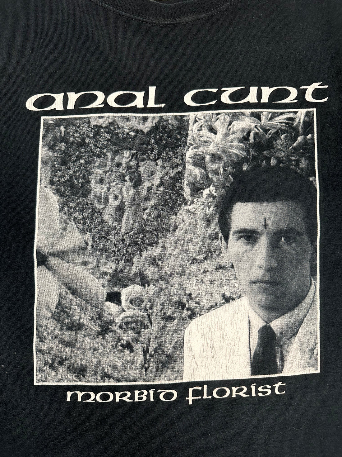 Vintage 1998 Anal Cunt Morbid Flowers T-Shirt