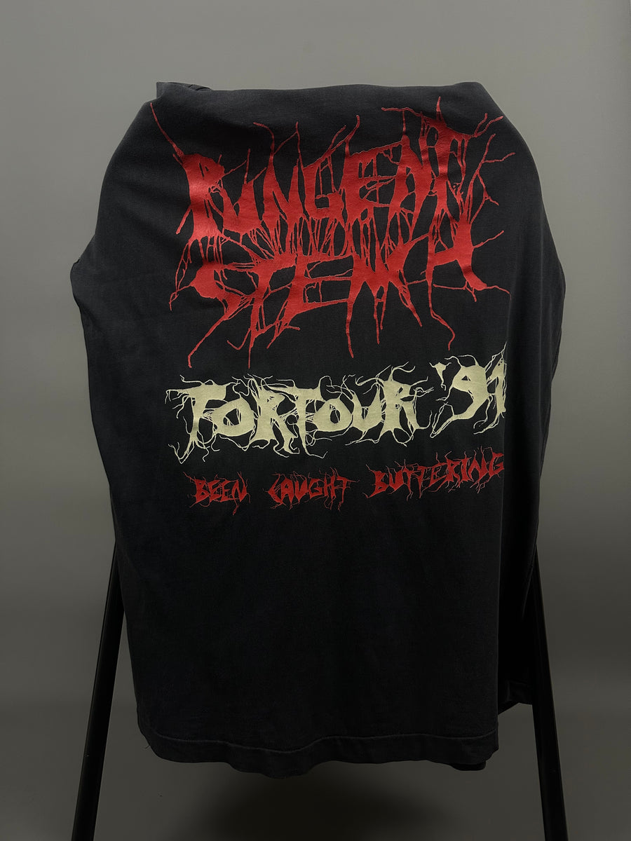 1991年 バターを塗っているところを目撃されたという強烈な悪臭のヴィンテージTシャツ