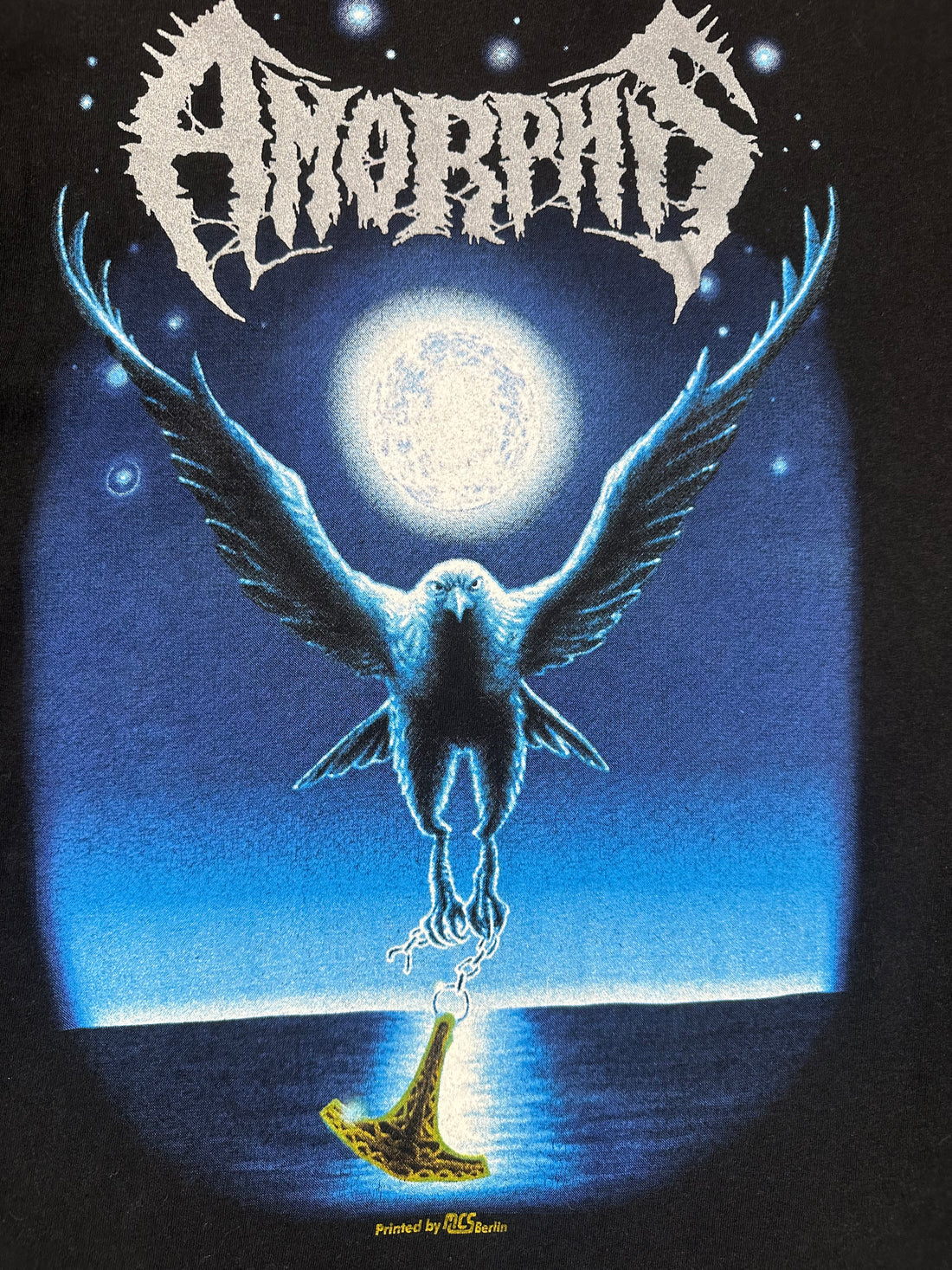 ヴィンテージ 1994 アモルフィス ブラック ウィンター デイ Tシャツ