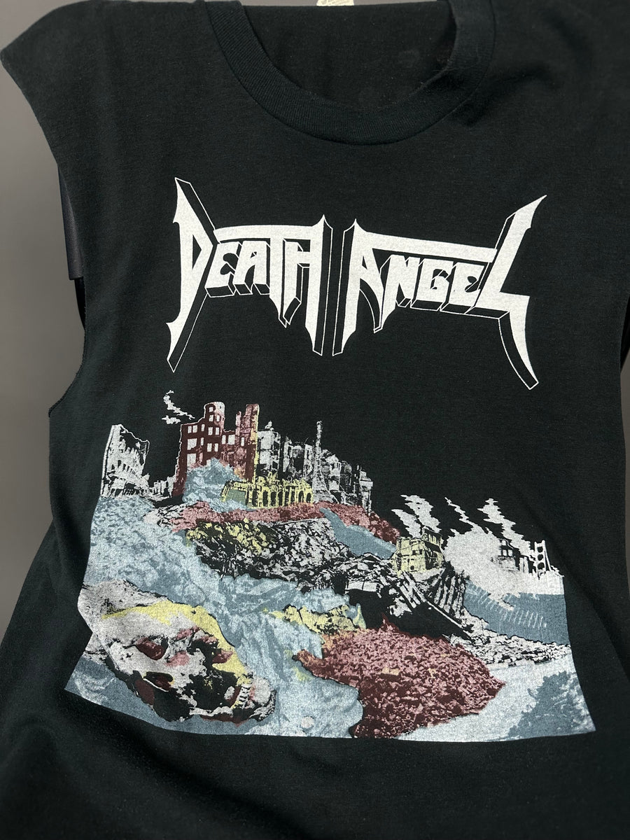 ヴィンテージ 1987 デス・エンジェル ウルトラバイオレンス ツアー ノースリーブ Tシャツ