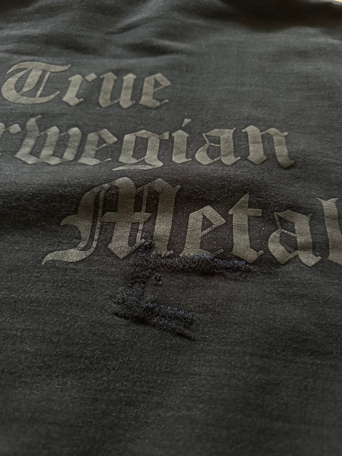 Vintage 1998 Darkthrone True Norwegian Black Metal Hoodie