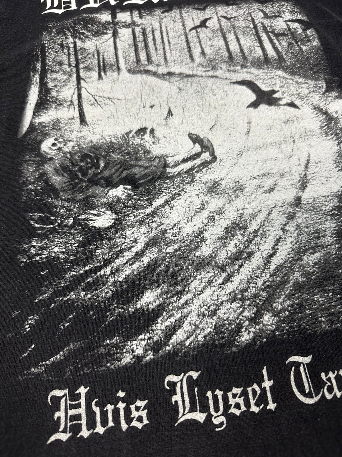 ヴィンテージ 1990 年代 Burzum Hvis Lyset Tar Oss T シャツ