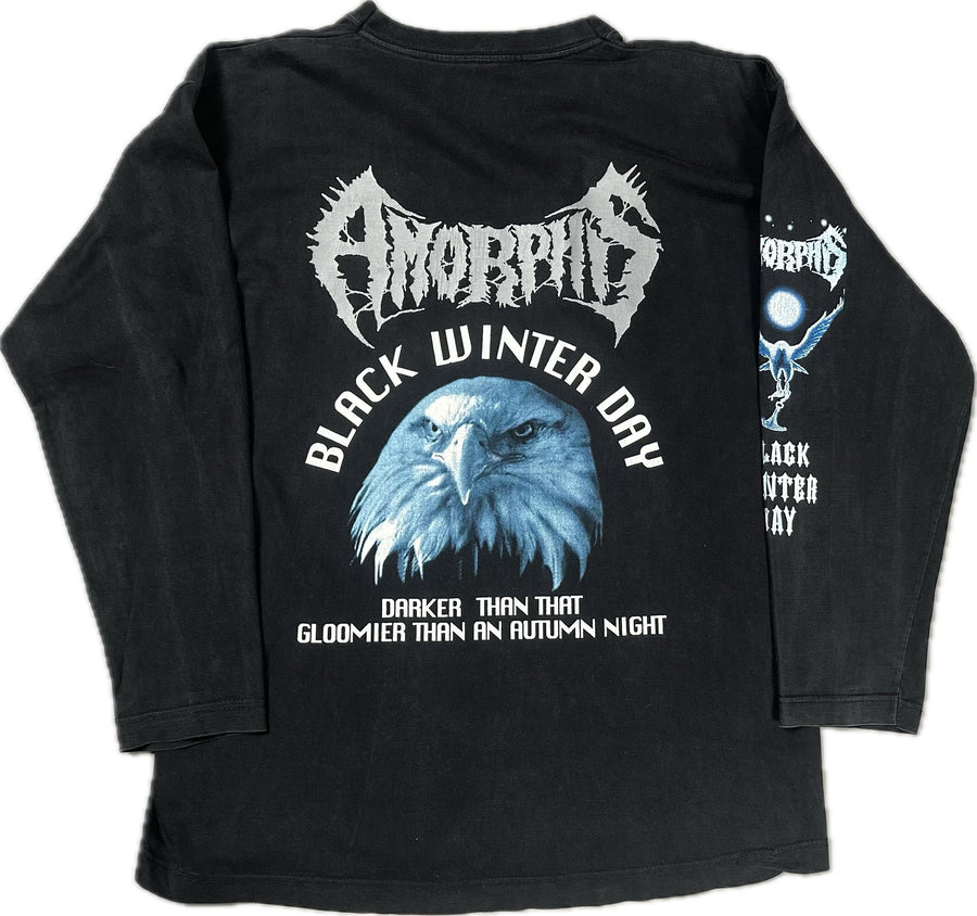 ヴィンテージ 1994 アモルフィス ブラック ウィンター デイ ロングスリーブ