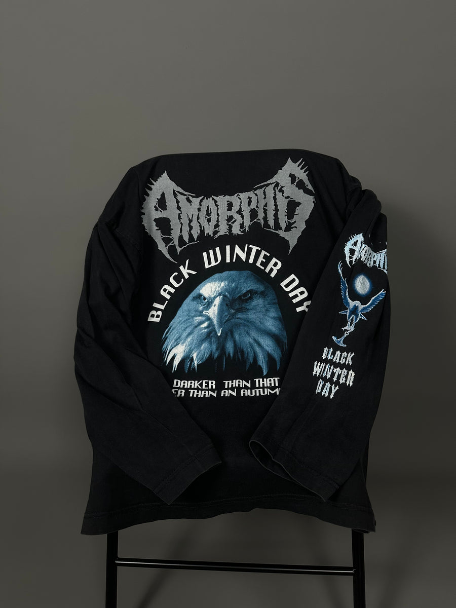 ヴィンテージ 1994 アモルフィス ブラック ウィンター デイ ロングスリーブ