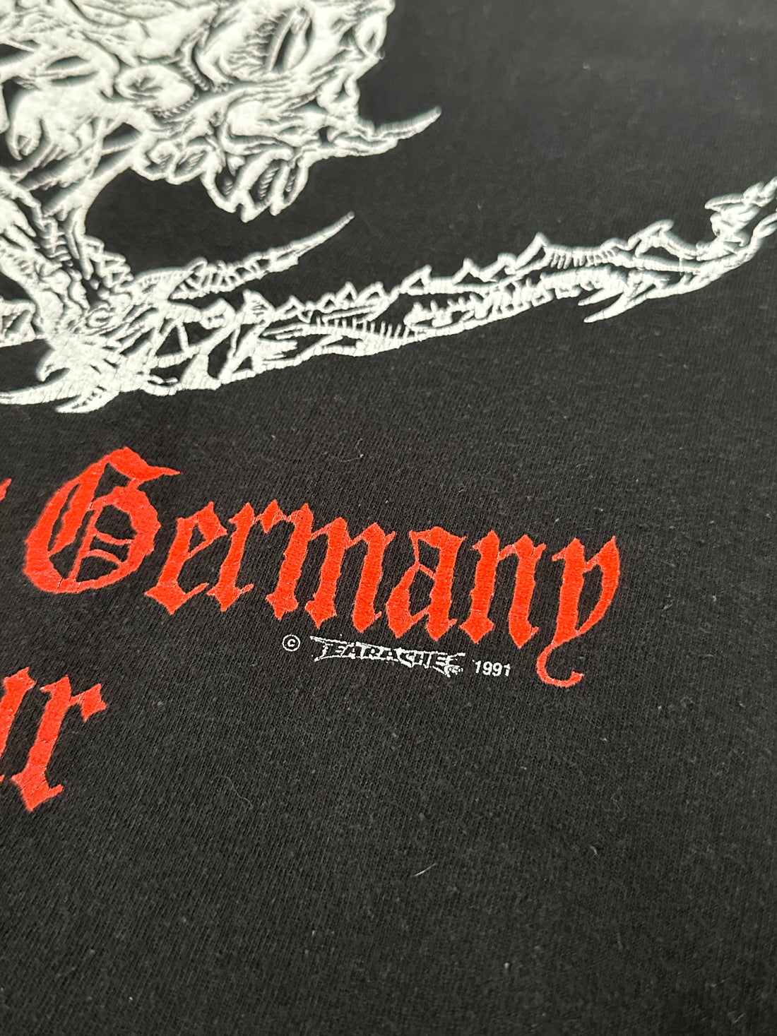 Vintage 1991 Entombed Crawling Germany T-Shirt