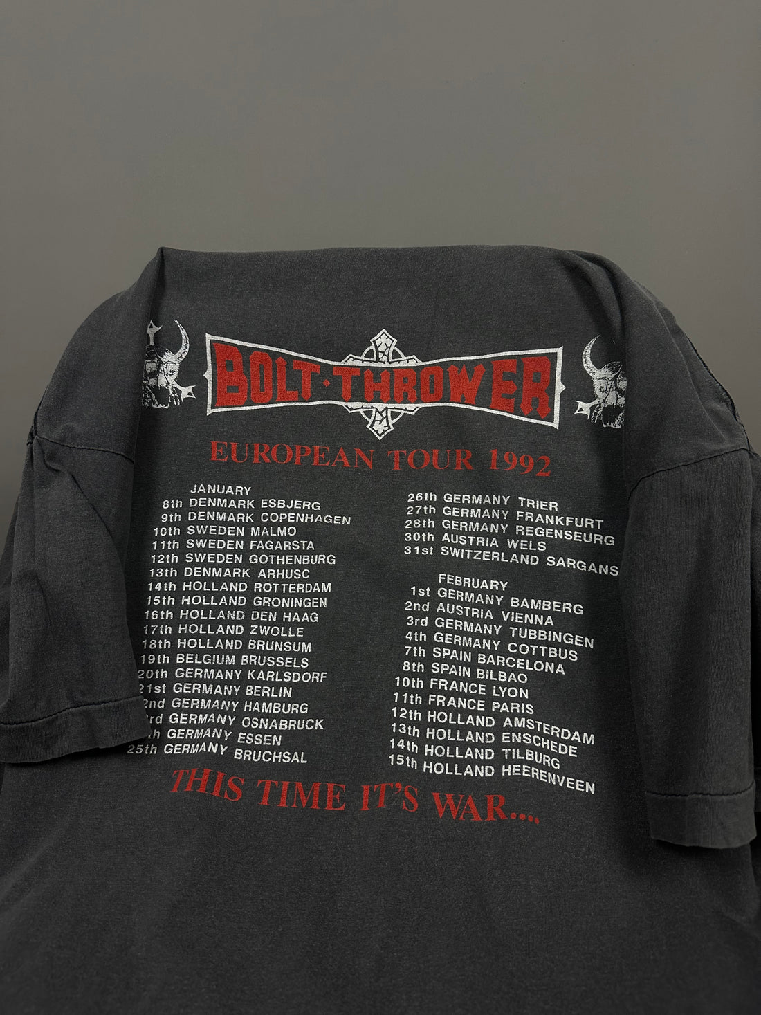 ボルトスローワー 1992 ヨーロピアンツアー ヴィンテージ Tシャツ