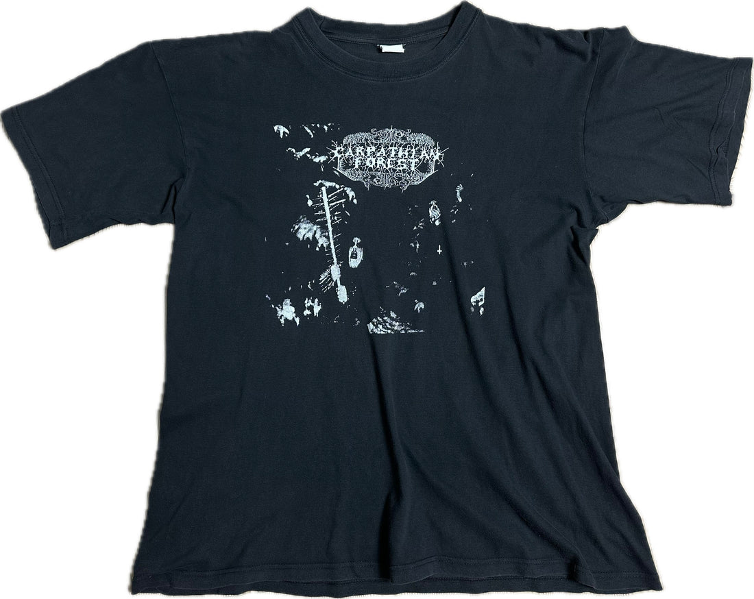1990年代のヴィンテージ カルパティアフォレスト ブラックメタルTシャツ