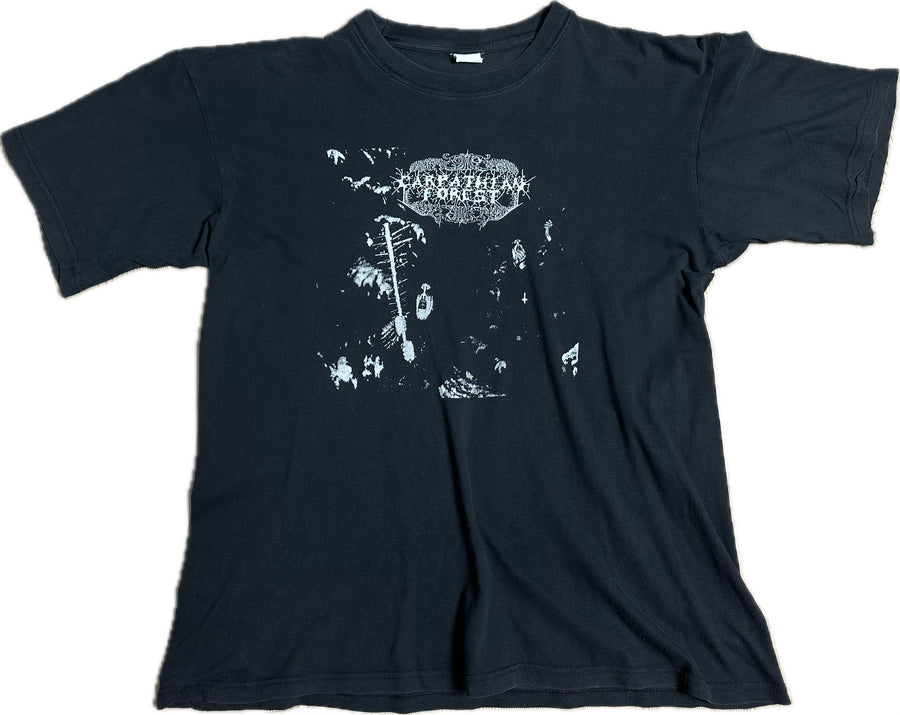 1990年代のヴィンテージ カルパティアフォレスト ブラックメタルTシャツ