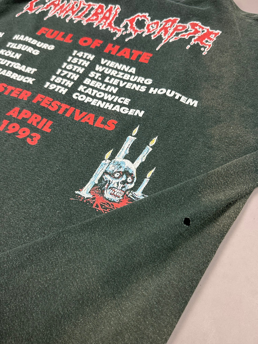 カンニバル・コープス 1993 フル・オブ・ヘイト イースター・フェスティバル ヴィンテージ Tシャツ