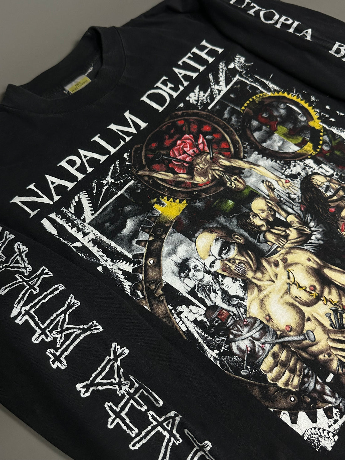 ヴィンテージ 1992 ナパーム・デス ヨーロッパツアー ロングスリーブ