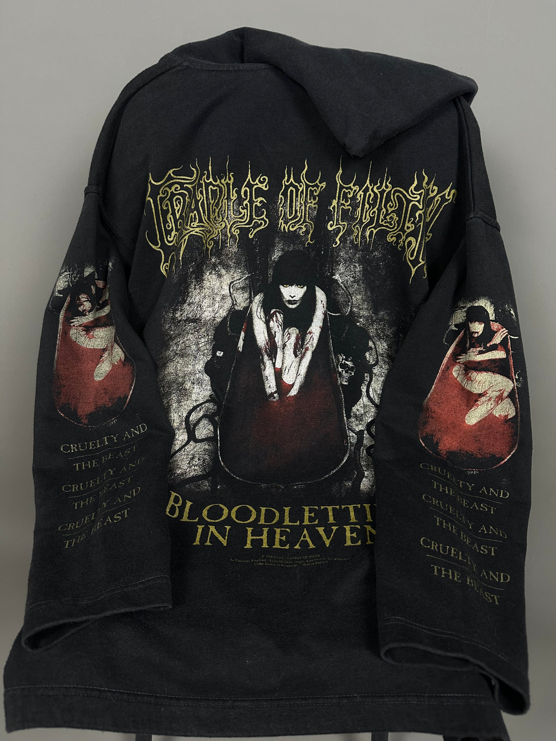 Vintage 1998 Cradle of Filth Bloodletting In Heaven Sweatshirt