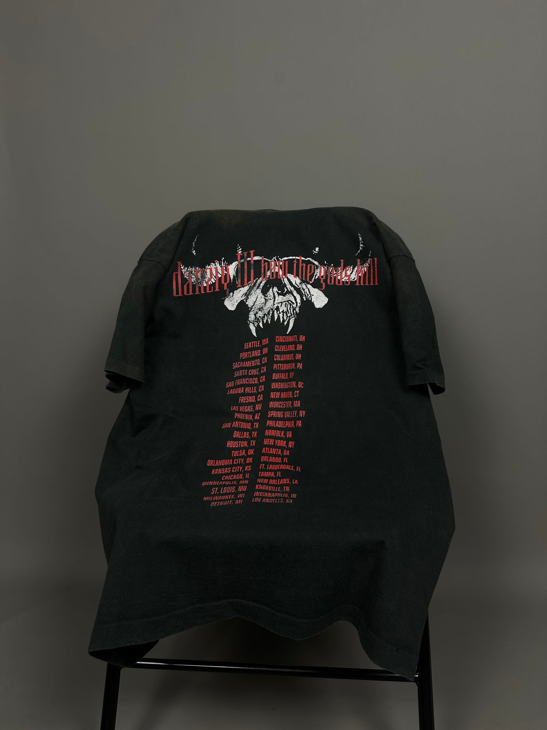 1992年ヴィンテージ ダンジグ ハウ・ザ・ゴッド・キルズ Tシャツ