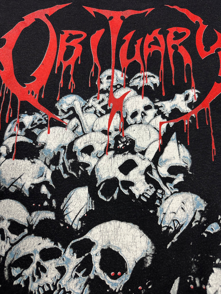 1991年 死亡記事 パイル・オブ・スカルズ ヴィンテージTシャツ