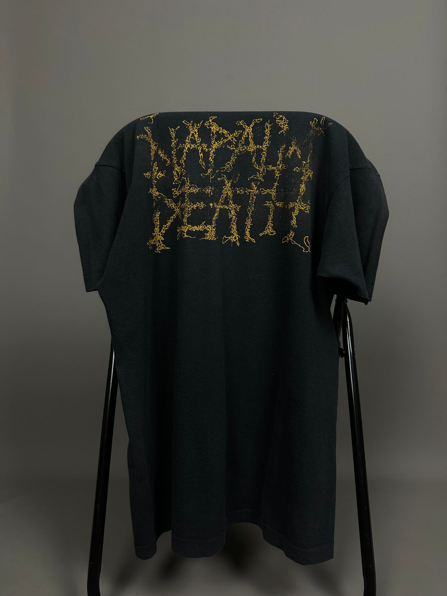 1990年製ヴィンテージ ナパーム・デス ハーモニー・コラプション Tシャツ