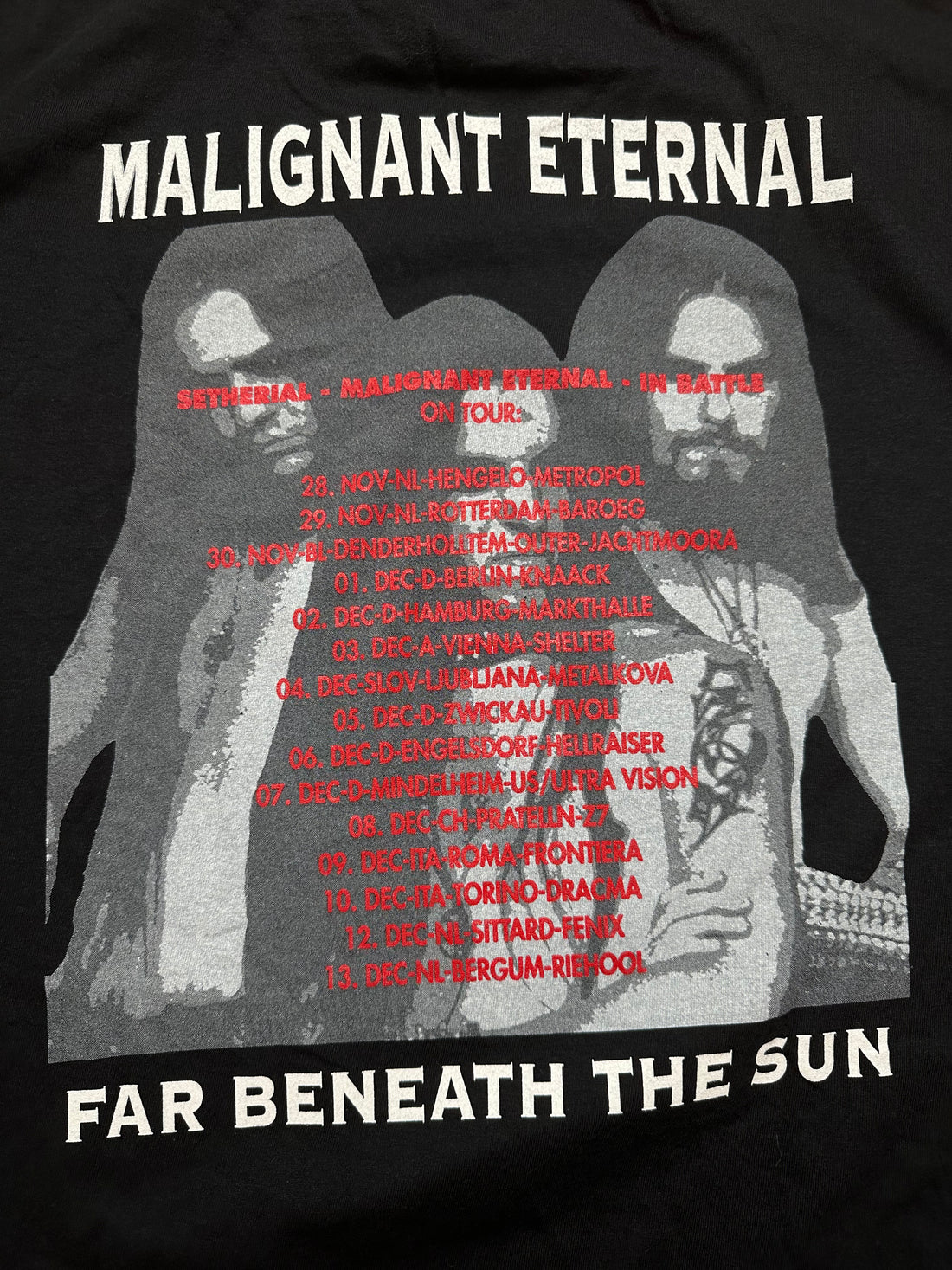Vintage 1997 Malignant Eternal Far Beneath The Sun T-Shirt