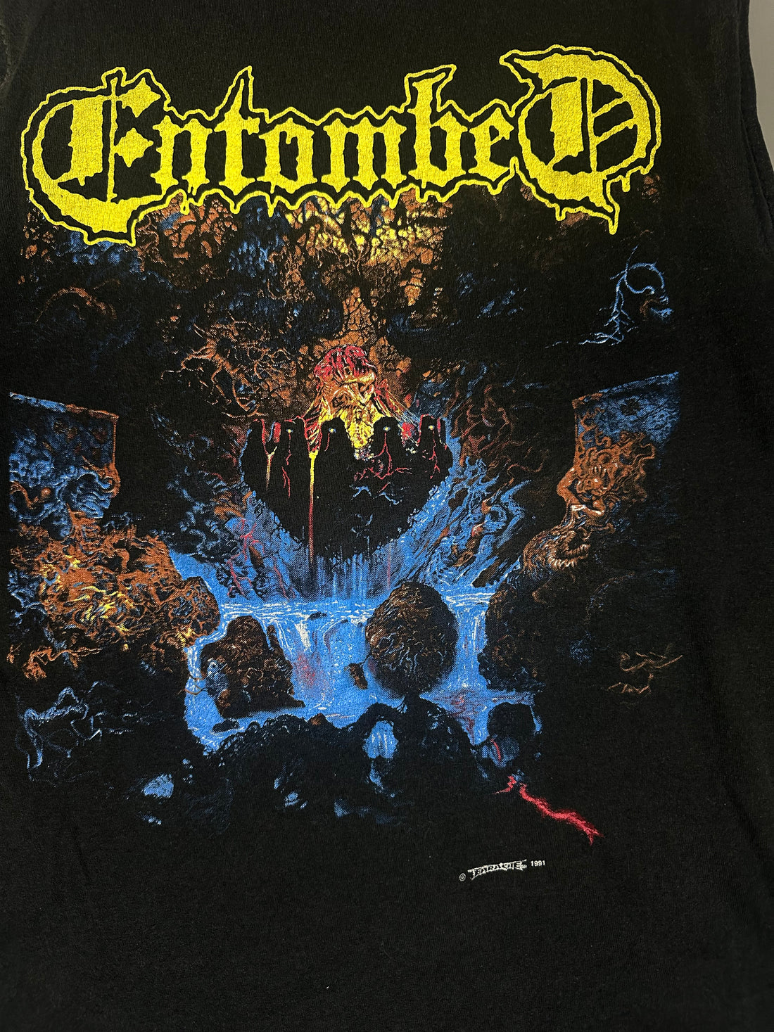 1991年ヴィンテージ エントゥームド クランデスティン タンクトップ Tシャツ