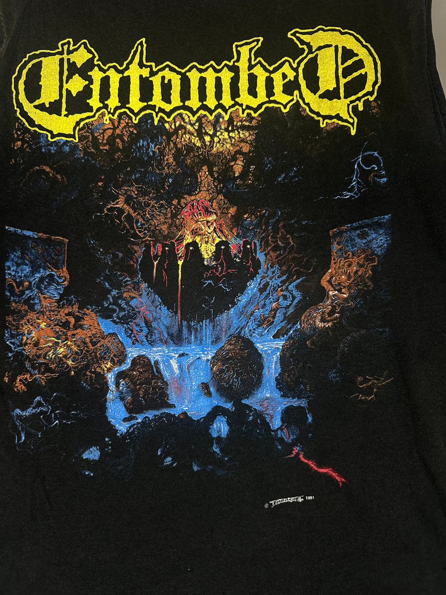 1991年ヴィンテージ エントゥームド クランデスティン タンクトップ Tシャツ