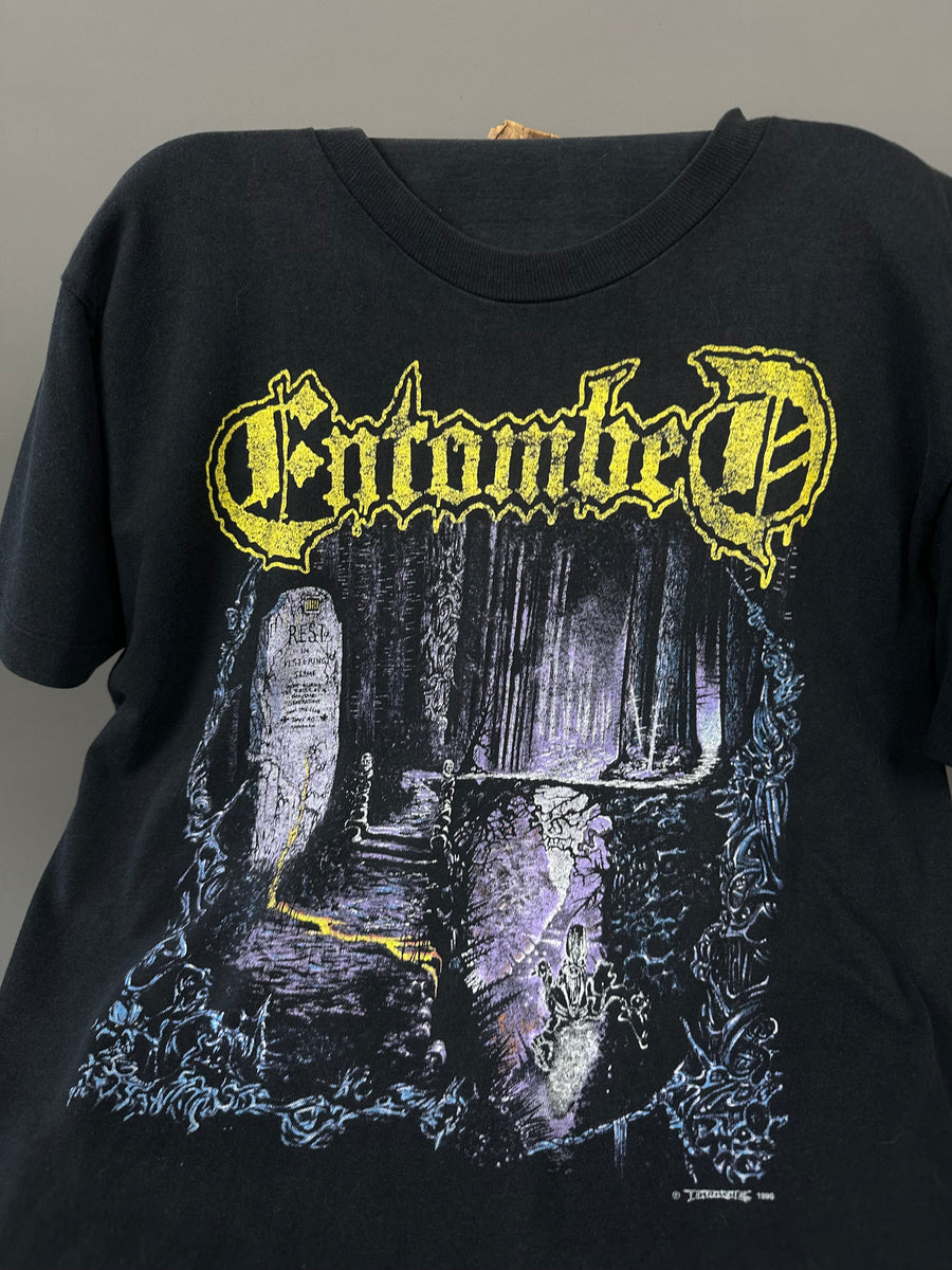 1990年ヴィンテージ エントゥームド レフト ハンド パス Tシャツ