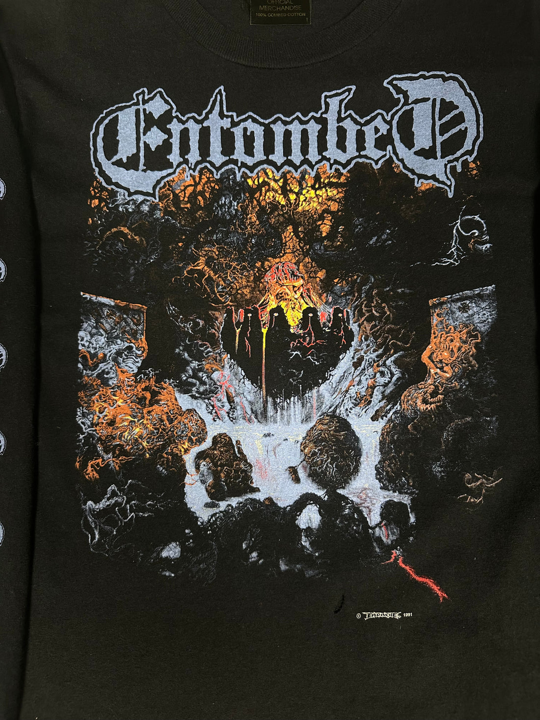 ヴィンテージ 1991 エントゥームド クランデスティン ロングスリーブ