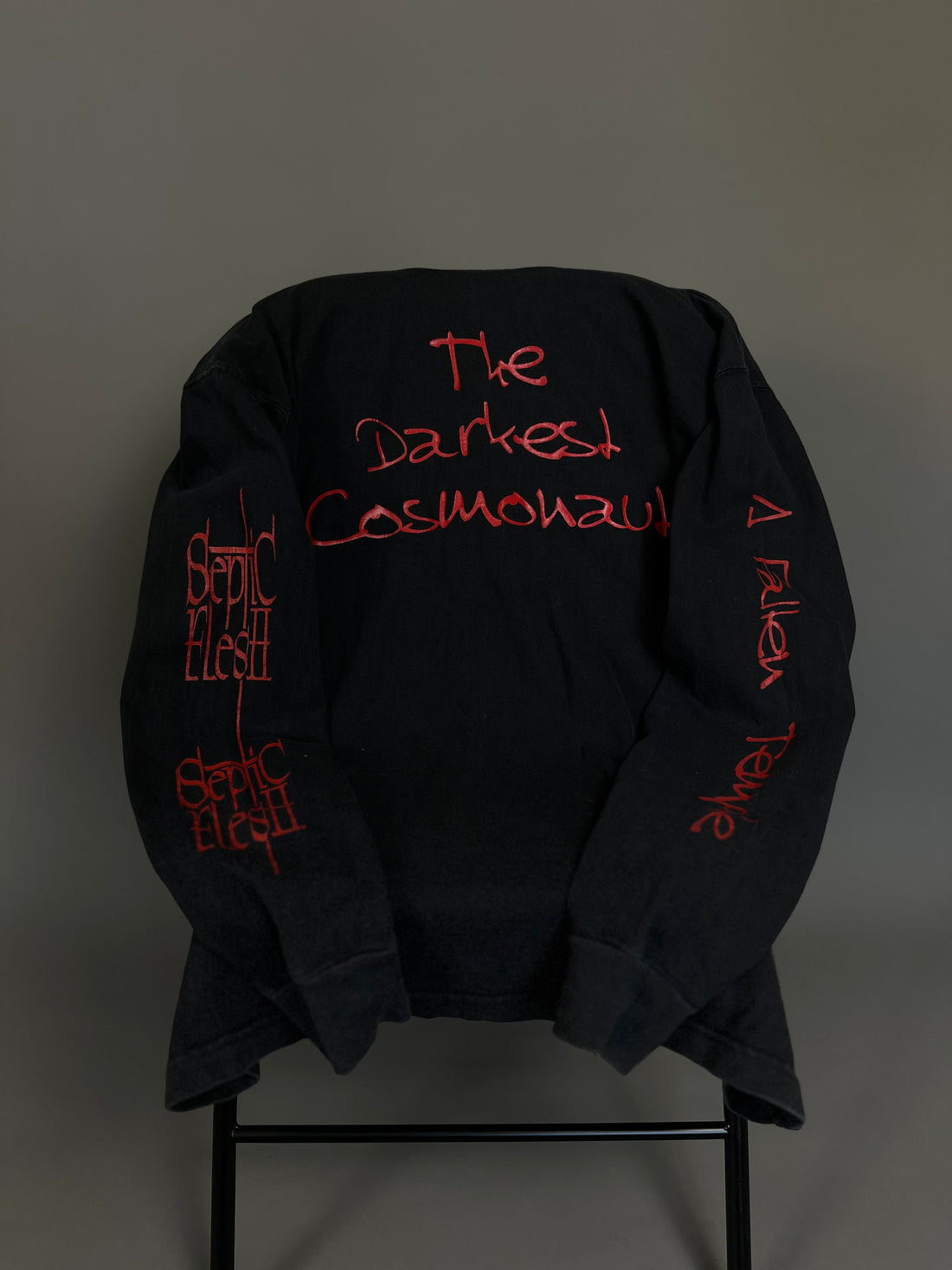 Vintage 1998 Septic Flesh A Fallen Temple Longsleeve
