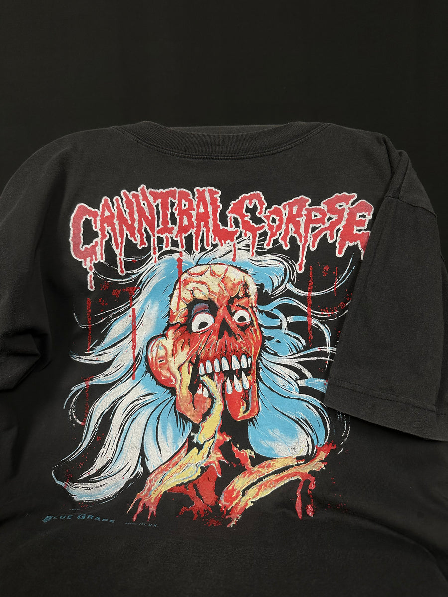 1992年製ヴィンテージ カンニバル・コープス UKバージョン Tシャツ
