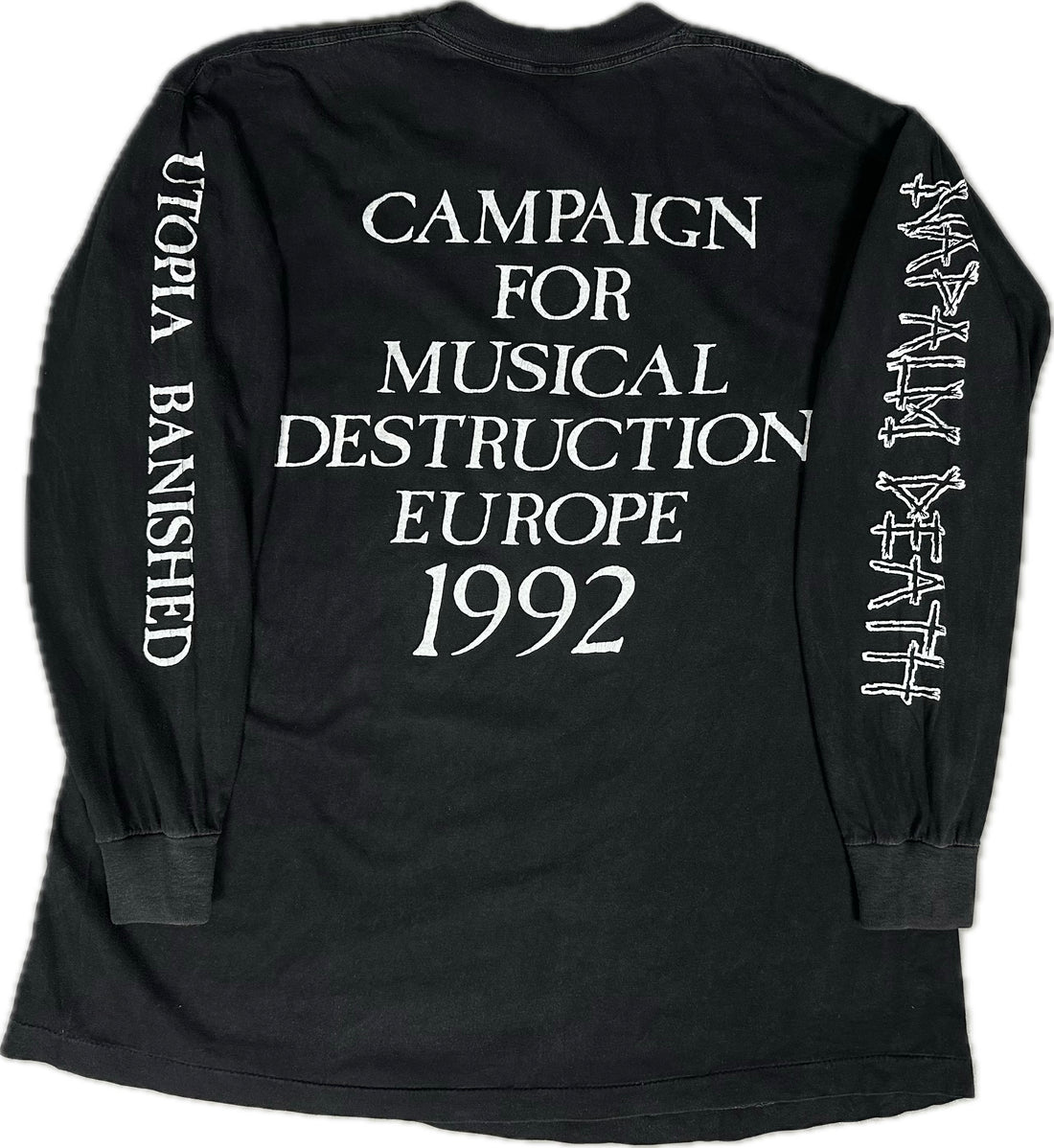 ヴィンテージ 1992 ナパーム・デス ヨーロッパツアー ロングスリーブ