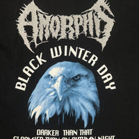ヴィンテージ 1994 アモルフィス ブラック ウィンター デイ Tシャツ